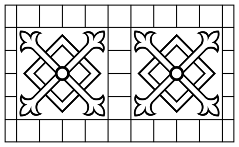 12Th Century Pattern Design Coloring Page